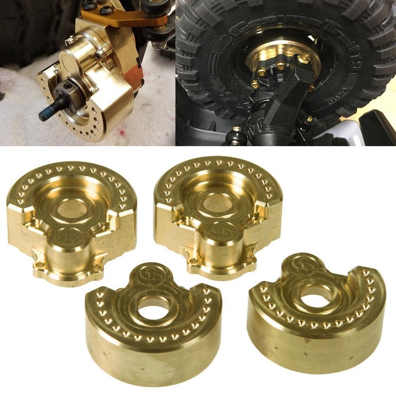 Benedict Harry TRX-4 1:10 x4PCS Heavy Metal Brass Internal Wheel Knuckle Weight Fit for TRX-4 (A Style) - Image 1